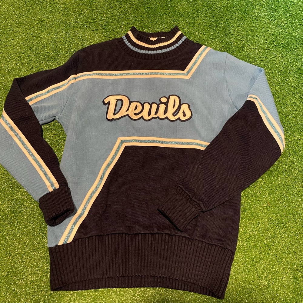 Vintage Devils Sweater Cheerleading Band, Women’s XXL